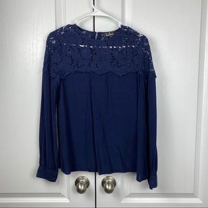 Long Sleeve Navy Blue Shirt